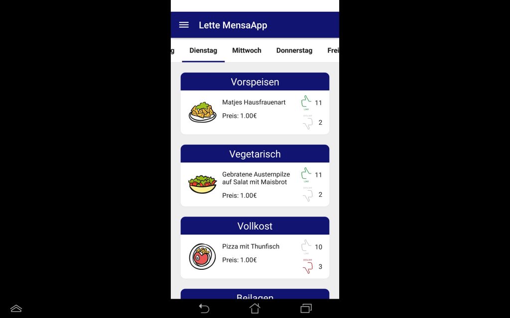 Lette Mensa-App