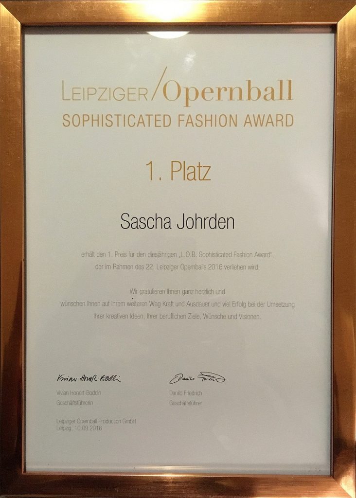 Leipziger Opernball  - Gewinner Sascha Johrden, Meisterklasse Lette Verein